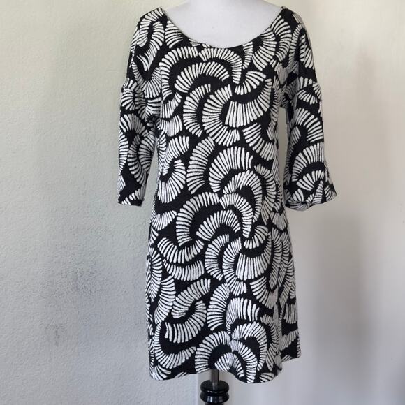 Maeve by Anthropologie Abstract Graphic Print Dress Small Artsy Boho Mod Small - Picture 1 of 8